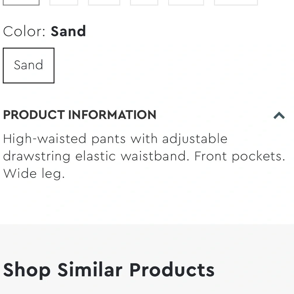 Zara wide leg pants, neutral